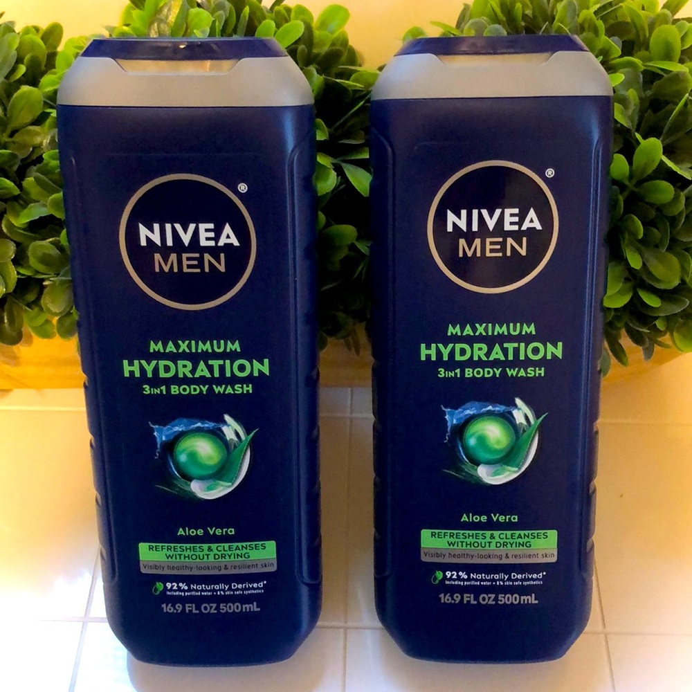 Nivea Men Maximum Hydration Body Wash Set of 2!